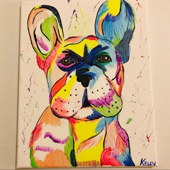 Custom Pet Puppy Kitty Portrait Original Paintings - Picture 3 of 8